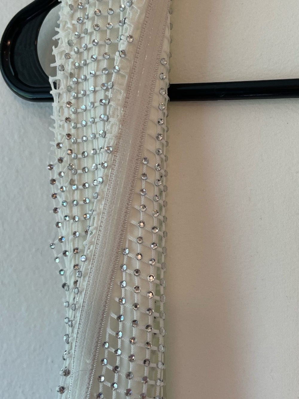 12th Tribe Anna White Rhinestone Mesh Sleeveless Backless Mini Dress size XS - Picture 8 of 16